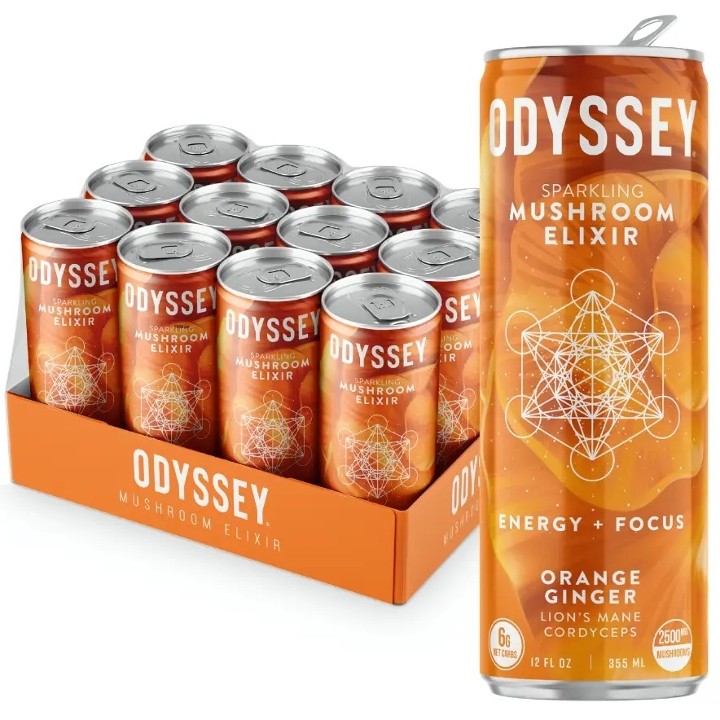 Odyssey Strawberry Passion Fruit Revive Sparkling Mushroom Hydration