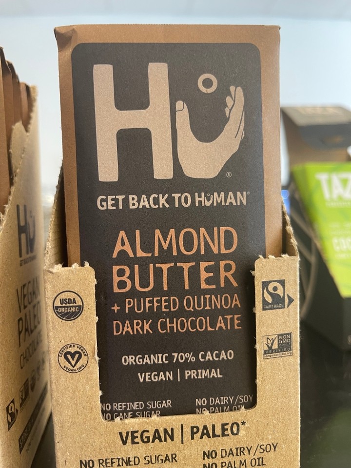 Almond Butter + Puffed Quinoa Dark Chocolate - HU Chocolates