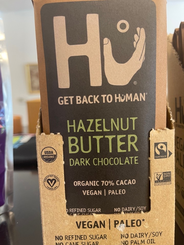 Hazelnut Butter Dark Chocolate - HU Chocolates