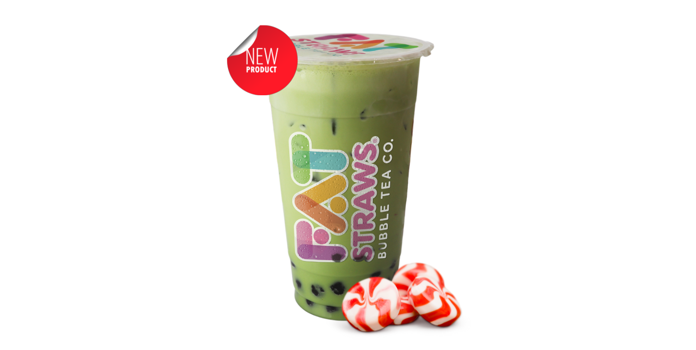 Peppermint Matcha Milk Tea