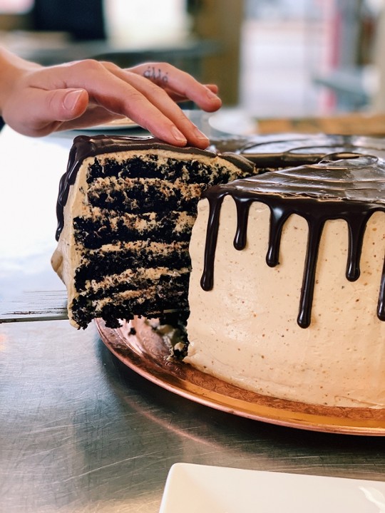 Dark Chocolate Peanut Butter Cake