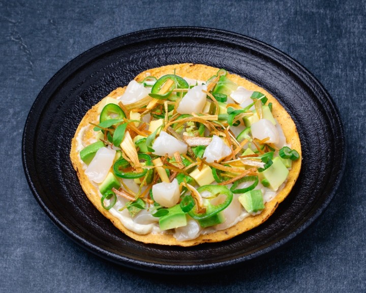 Spicy Scallops Tostada