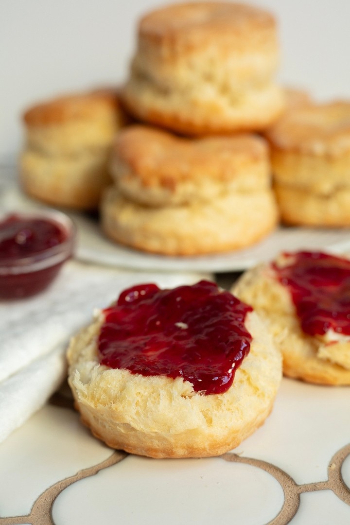 Biscuit with Jam and Butter