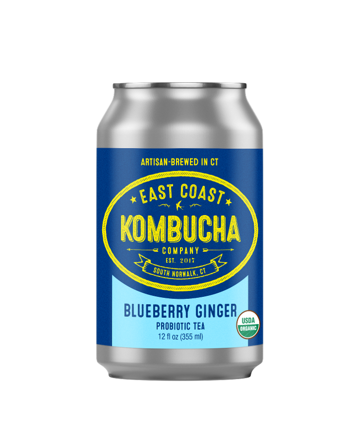 East Coast Kombucha Blueberry Ginger