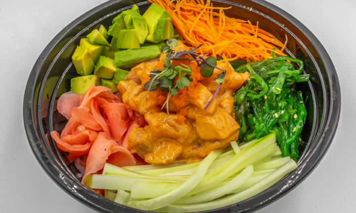 SPICY SALMON POKE BOWL