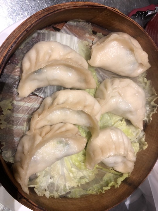 Steamed Vegetarian Pot Stickers (6)