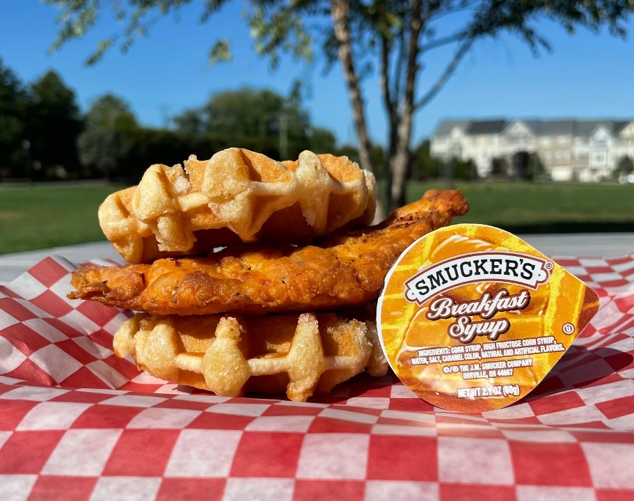 Chicken and Waffle Sandwich Combo