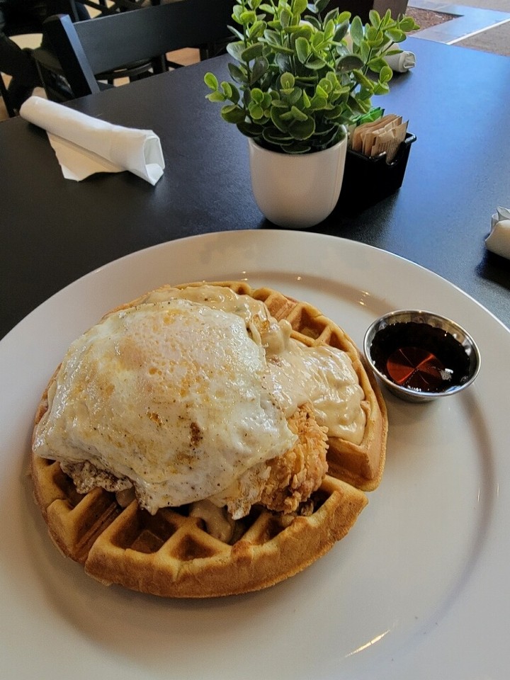Sunny Side Up Chicken & Waffle