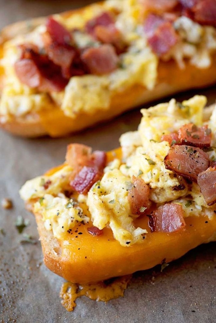 Bacon Egg and Cheese Toast