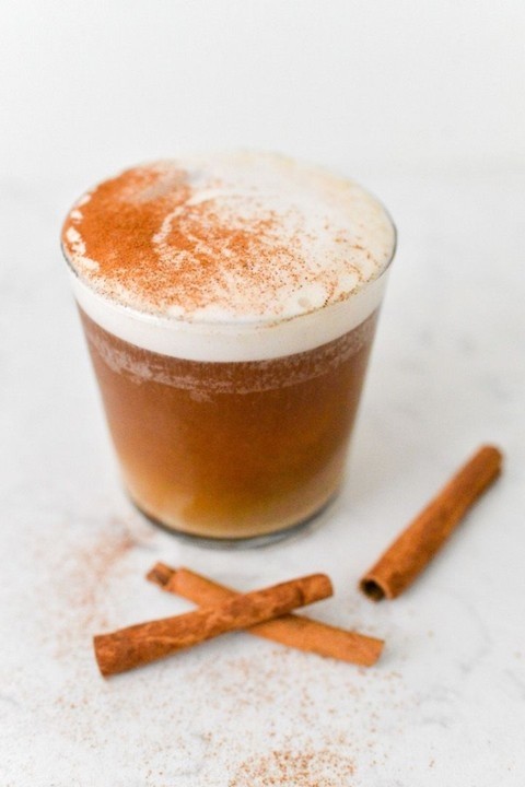 Iced Espresso with Maple Cinnamon Sage Cold Foam