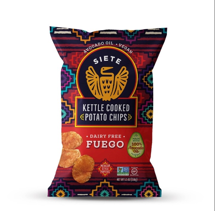 Siete Kettle Cooked Potato Chips - Fuego (5.5oz)