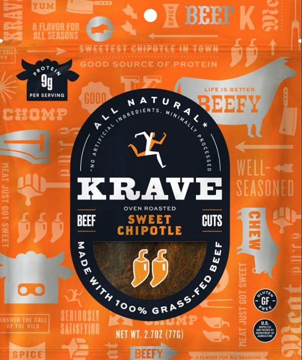 Krave - Sweet Chipotle Grassfed Beef Jerky