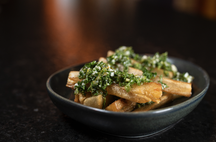 Yucca Fries with Chimichurri