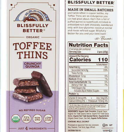 Blissfully Better- Quinoa Toffee Thins