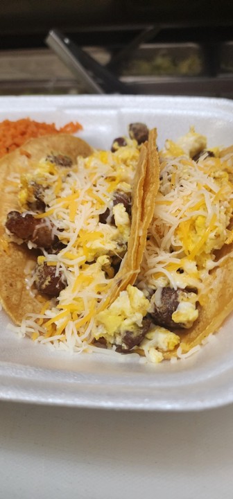 2Sausage Breakfast Tacos Plate