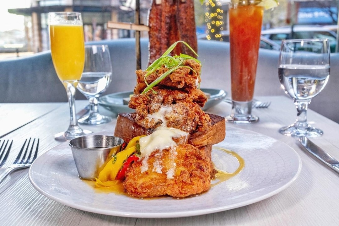 Crispy Buttermilk Fried Chicken and French Toast