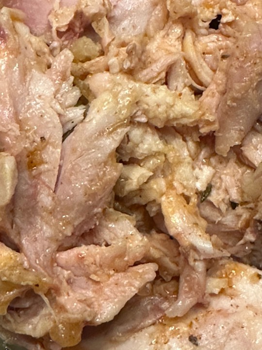 HAND-PULLED CHICKEN (PRICE PER LB. / 1/2 LB. MINIMUM)