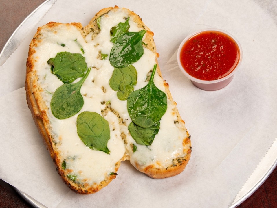 Garlic Bread with Cheese & Spinach