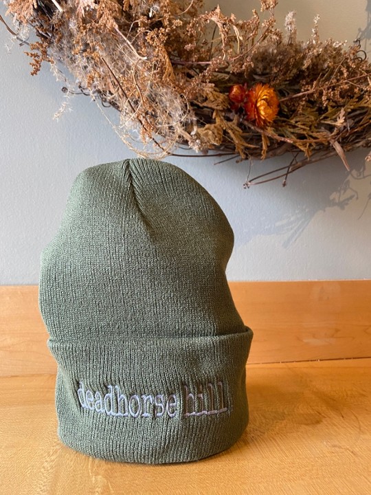 olive green classic beanie