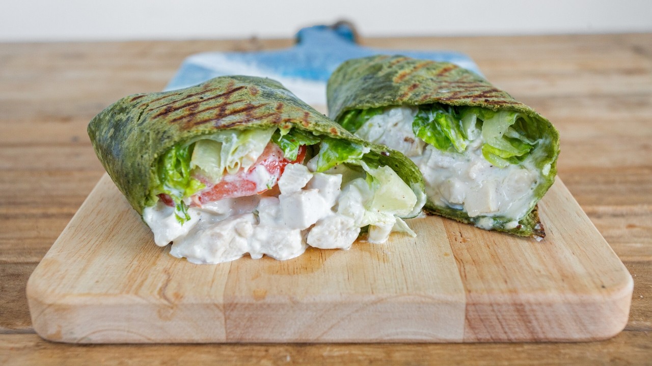 Truffle Chicken Salad Wrap