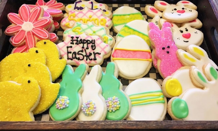 ✿ Easter Decorated Shortbread Cookies ( 3 pack)