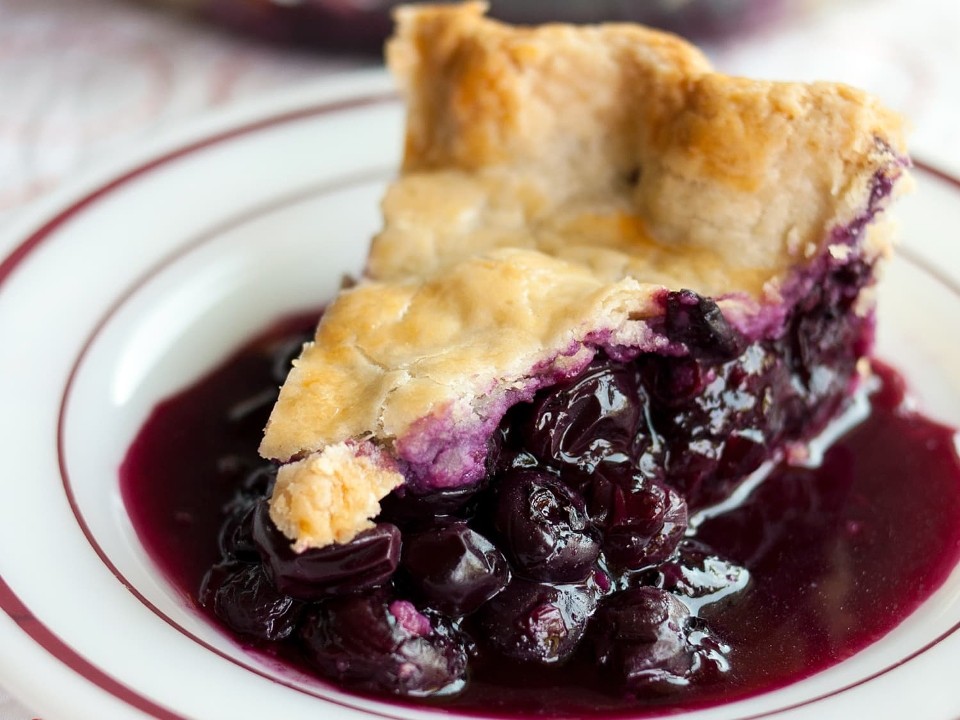 Fresh Baked Blueberry Pie