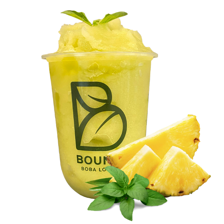 Fruity Pineapple Basil Green Tea Slush