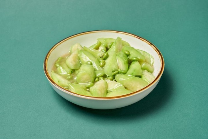 丝瓜毛豆 Luffa & Edamame (GF, V)