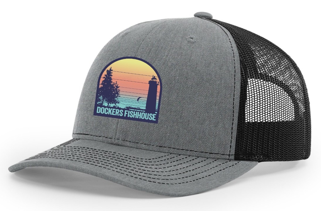 Heather Grey sunset patch Hat