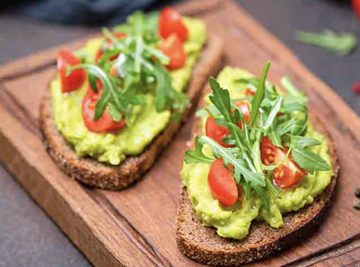 Loaded Avocado Toast ( 2 pieces on Ezekiel Bread)