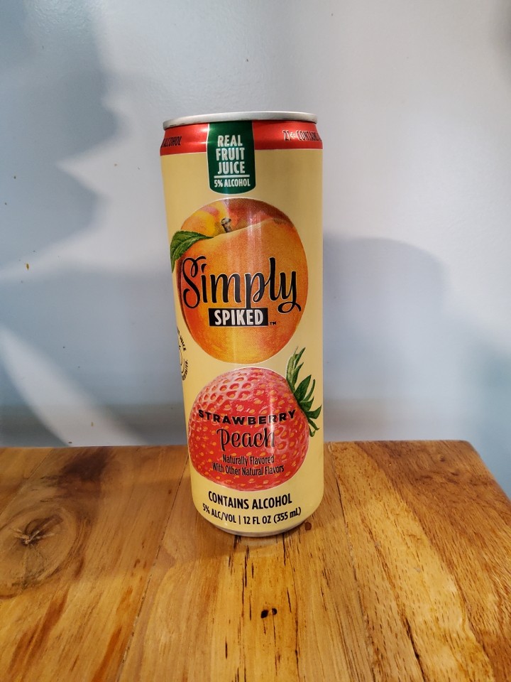 Simply spiked peach strawberry