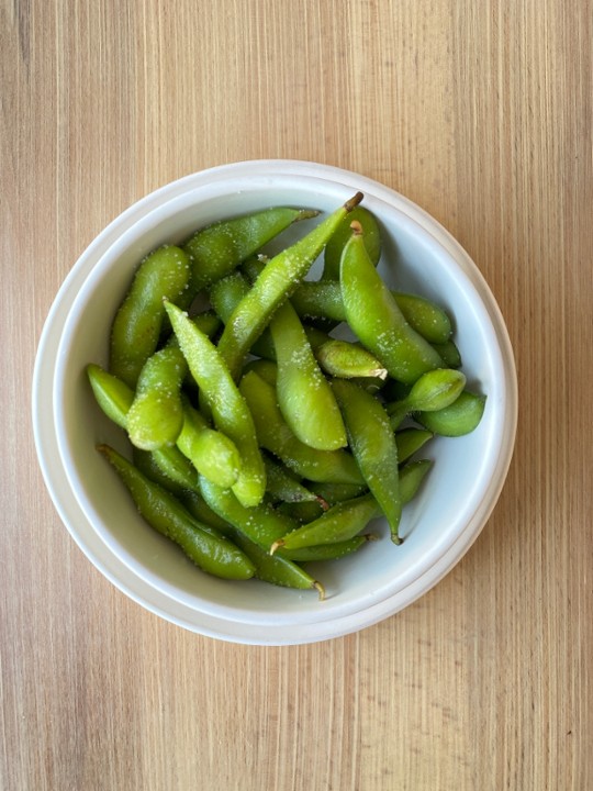 Steamed Edamame with sea salt