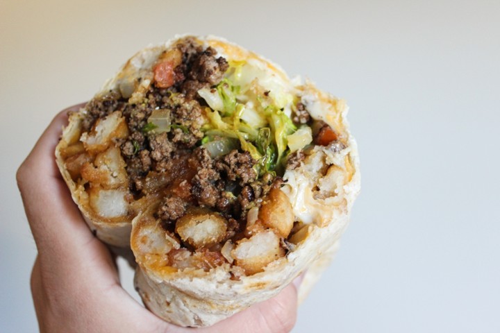 Cheeseburger Burrito