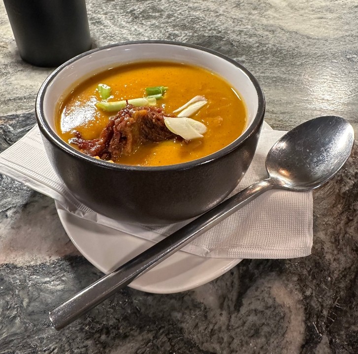 Sweet Potato Curry and Brisket Soup (Spicy)
