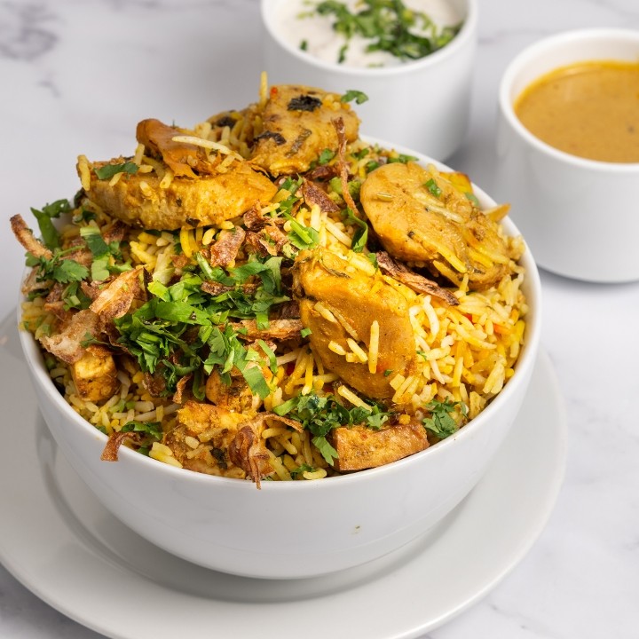 Soya Chaap Tikka Dum Biryani