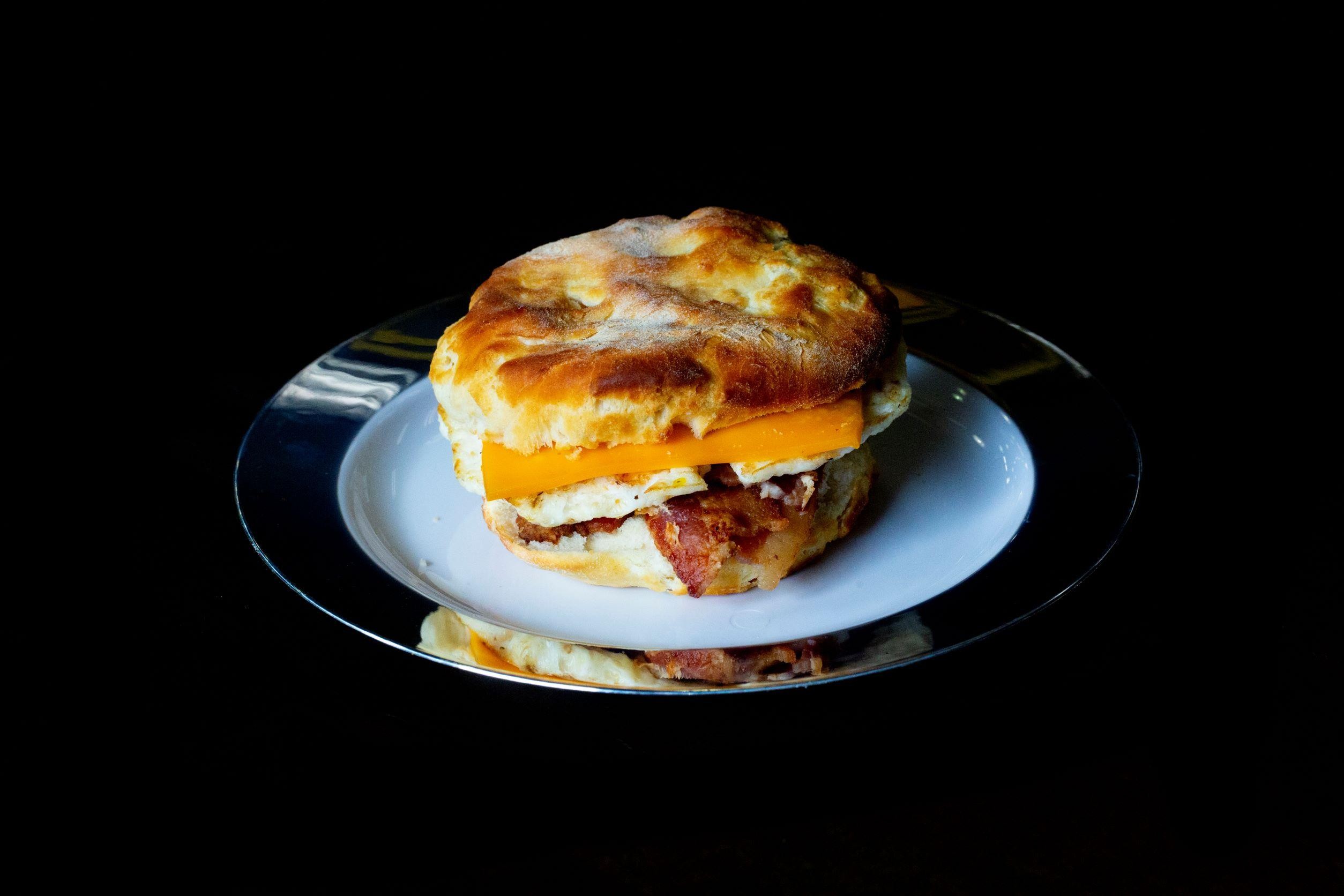 Biscuit-Bacon and Egg