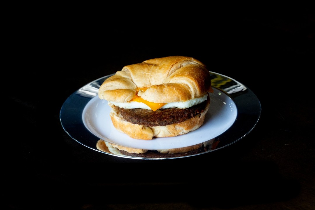 Croissant-Sausage, Egg and Cheese