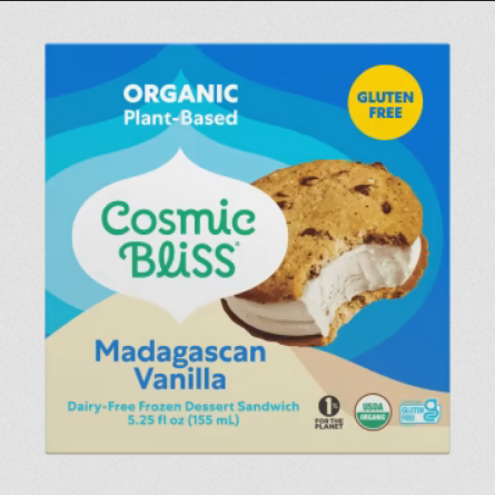 Vegan Gluten-Free Ice Cream Sandwich (Cosmic Bliss)