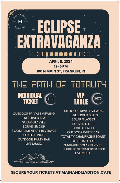 Monday Eclipse Extravaganza - VIP Table