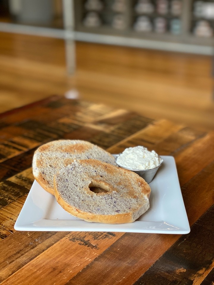 Toasted Bagel with Cream Cheese