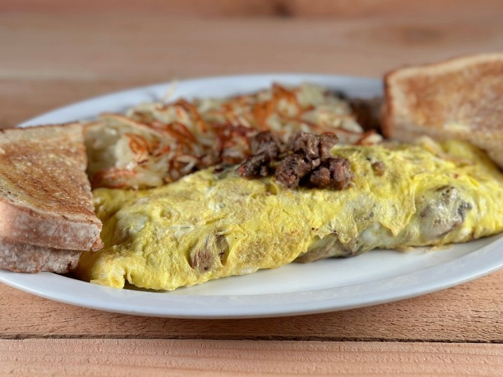 Sausage & Cheese Omelette