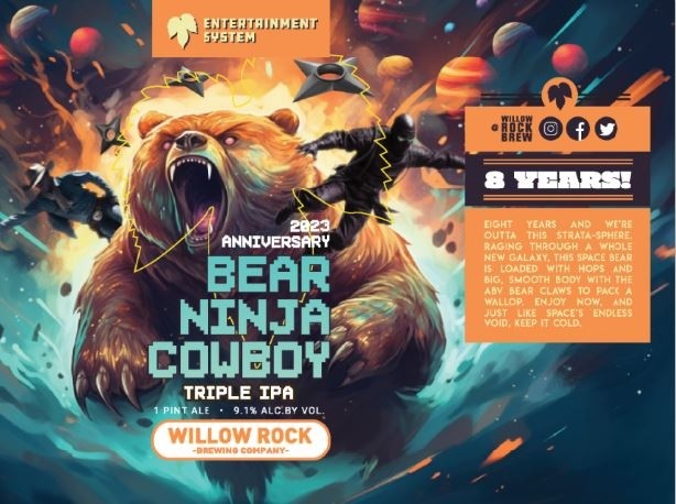 Bear Ninja Cowboy 2023: Triple IPA 16oz Can