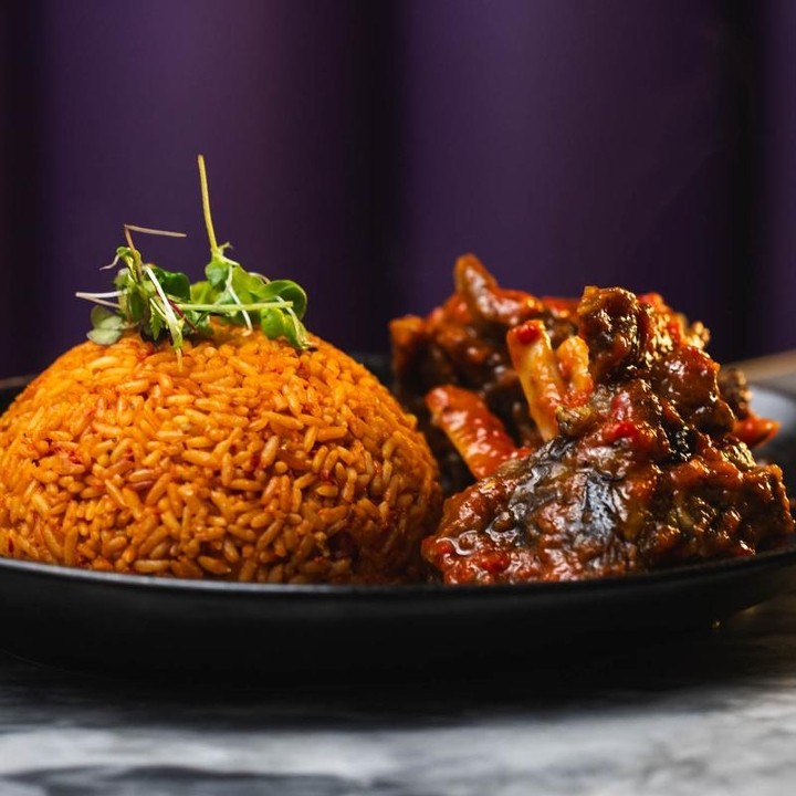 Native Rice Inspo Native West African Fusion 911 broadway - Smokey Jollof Rice