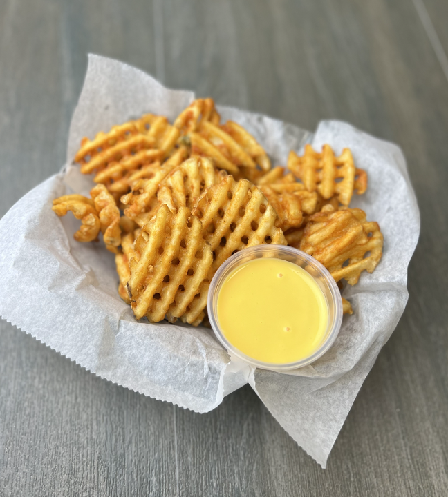 Waffle Fries With Cheese