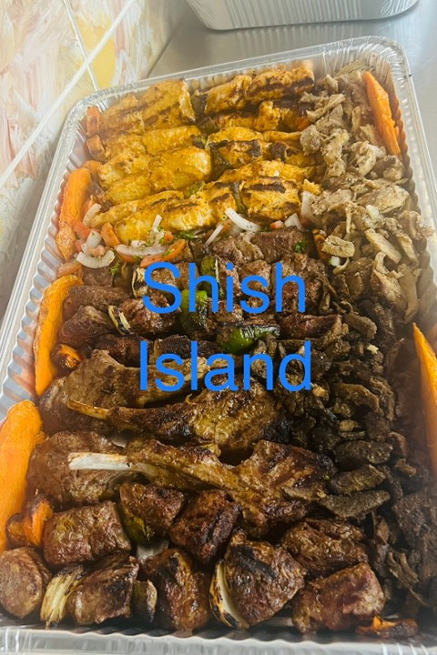 Shish Island Tray (For 10)