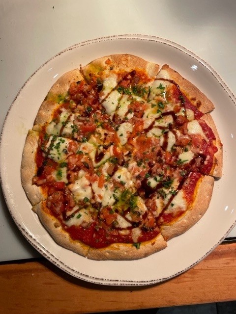 Tomato Bruschetta Pizza
