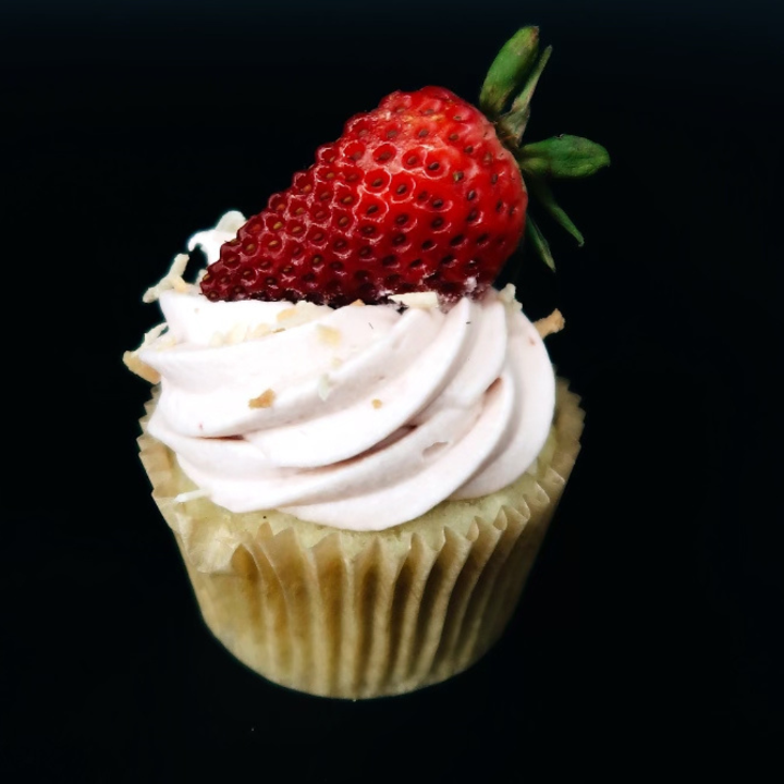 Coconut Strawberry Cupcake - Gluten Friendly