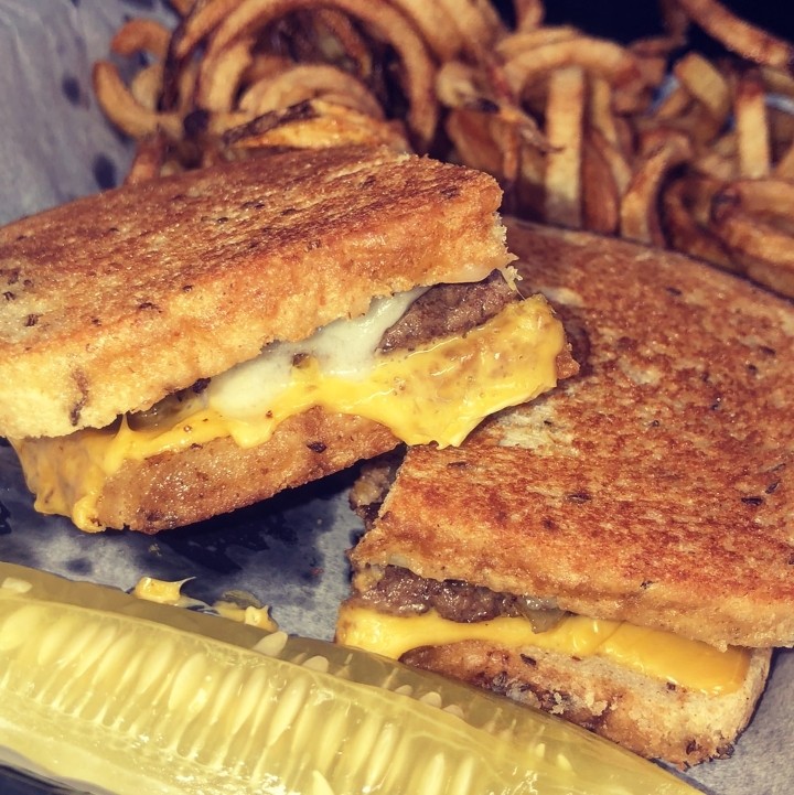 Patty melt with Fries
