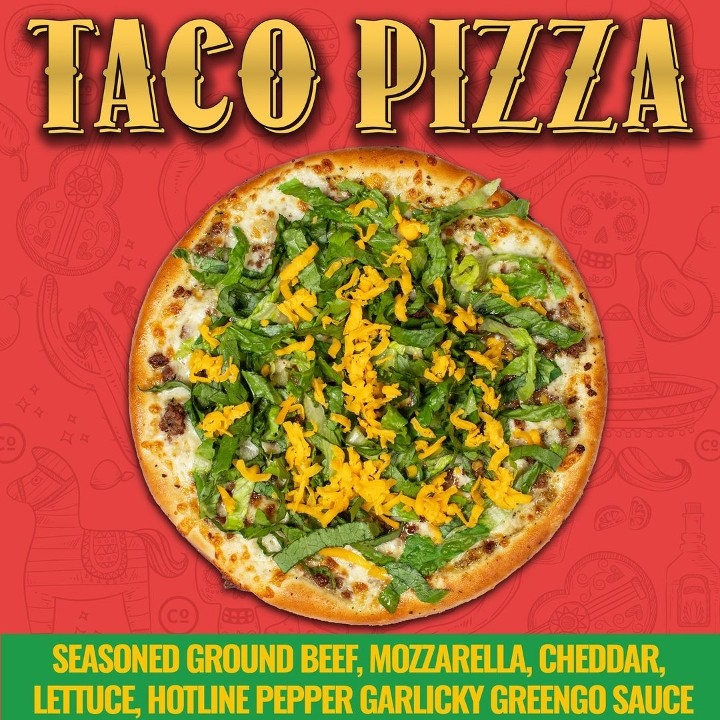 14" Taco pizza