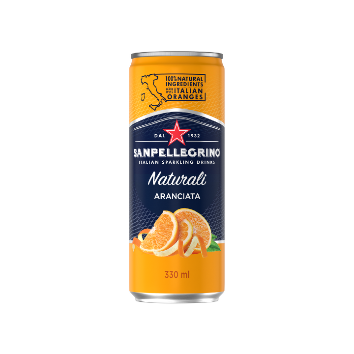 S.Pellegrino Aranciata Organic Can